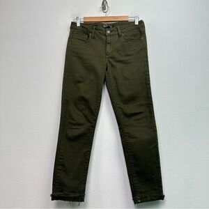Zara Skinny Stretch Army Green Jeans Size 6